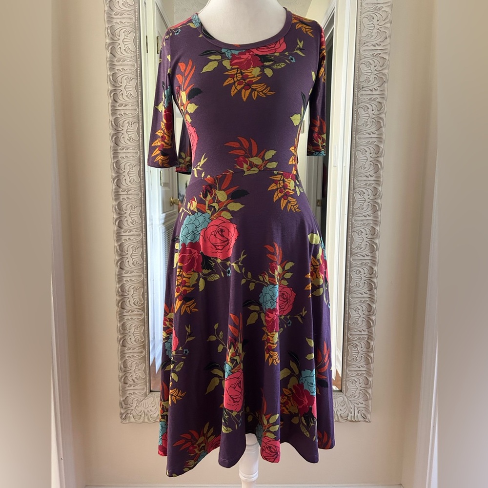 Floral Print Dress with Pockets